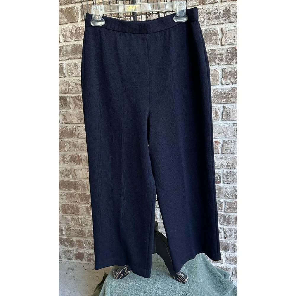 St John Collection Pants Size 10  Black Elastic Stretch Waist High Rise …